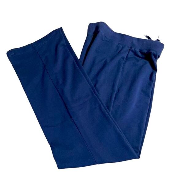 Blue Drawstring Sweat Pants - Straight leg - Picture 1 of 6